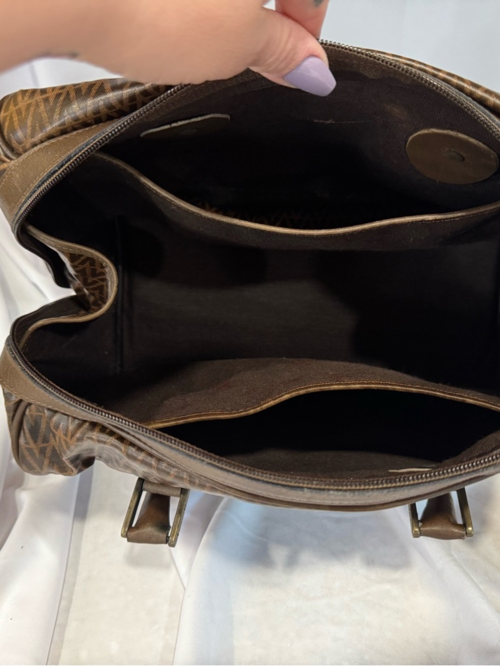 Vintage Mario Valentino Boston Travel Duffel Bag - Picture 11 of 11